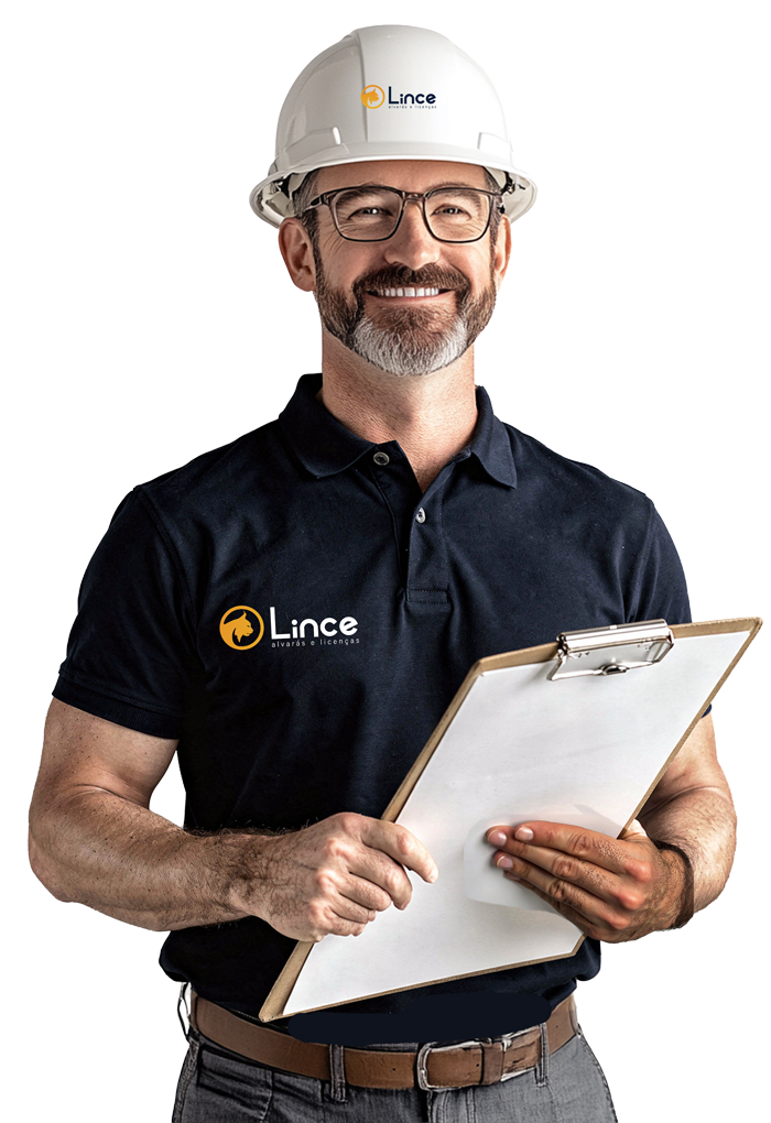 Engenheiro da Lince com prancheta